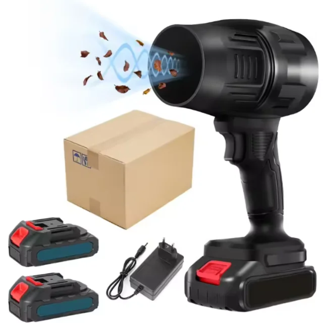 Souffleur Turbo Sans Fil 48V Lithium-Ion – BBQ, Jardin & Nettoyage – 2 Batteries Incluses