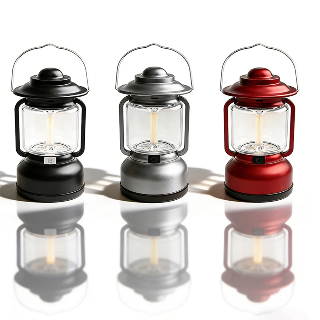 Lanterne LED Vintage Rechargeable USB-C – Style Lampe à Pétrole
