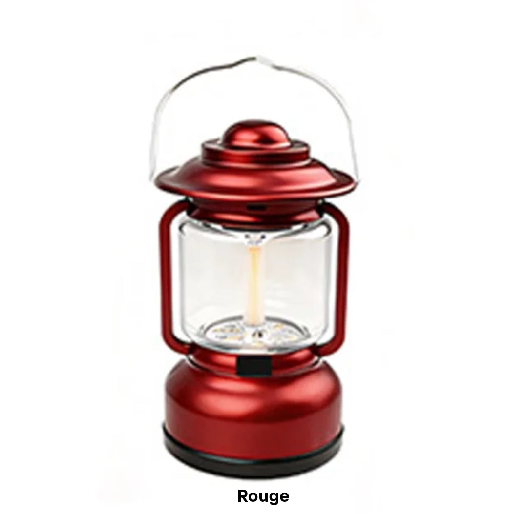 Lanterne LED Vintage Rechargeable USB-C – Style Lampe à Pétrole