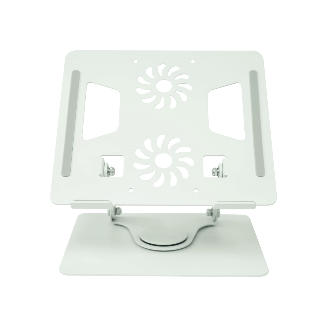Support Laptop Rotatif 360° avec Ventilateurs – Réglable & Pliable