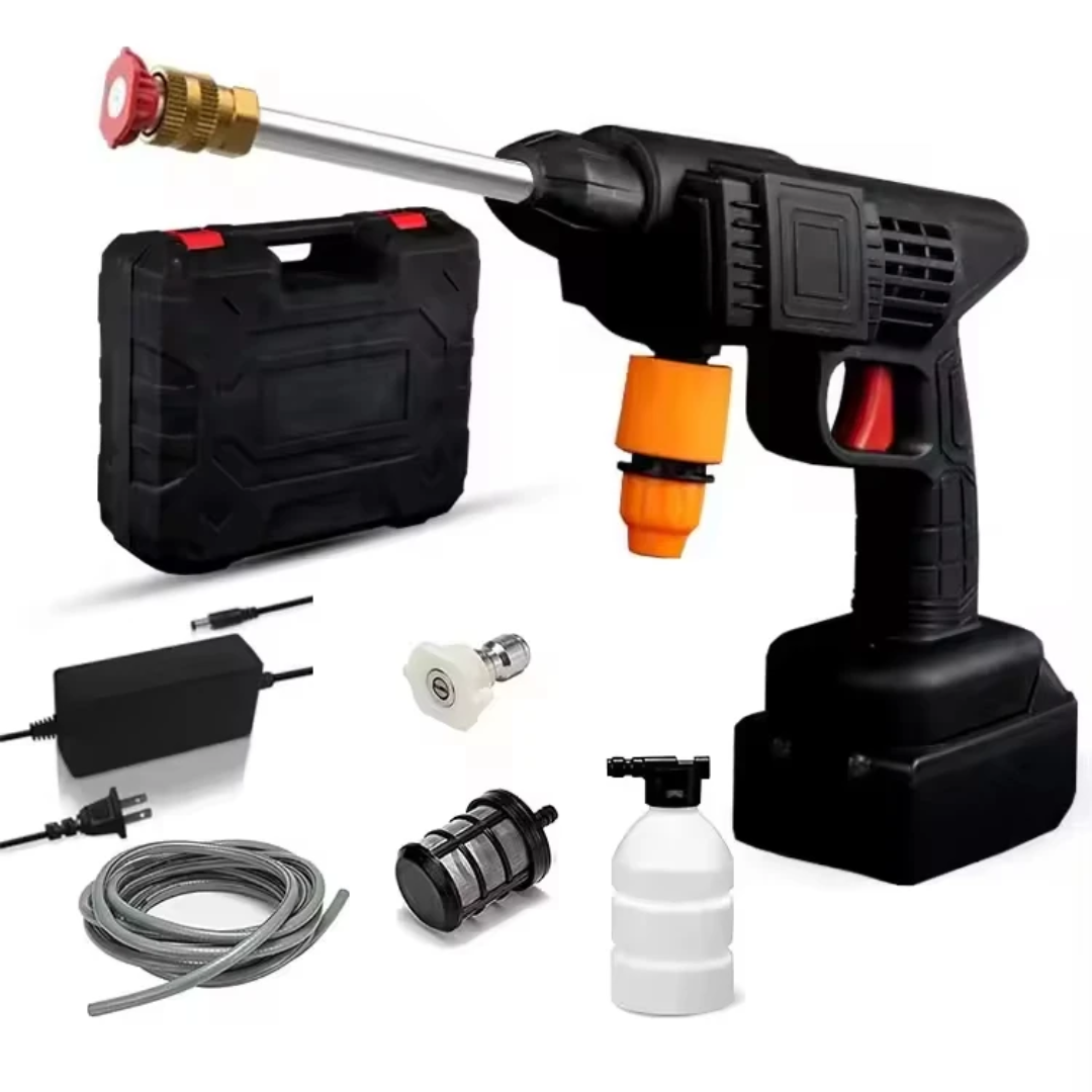 Pistolet Laveur Haute Pression Sans Fil 48V — 2 Batteries + Mallette
