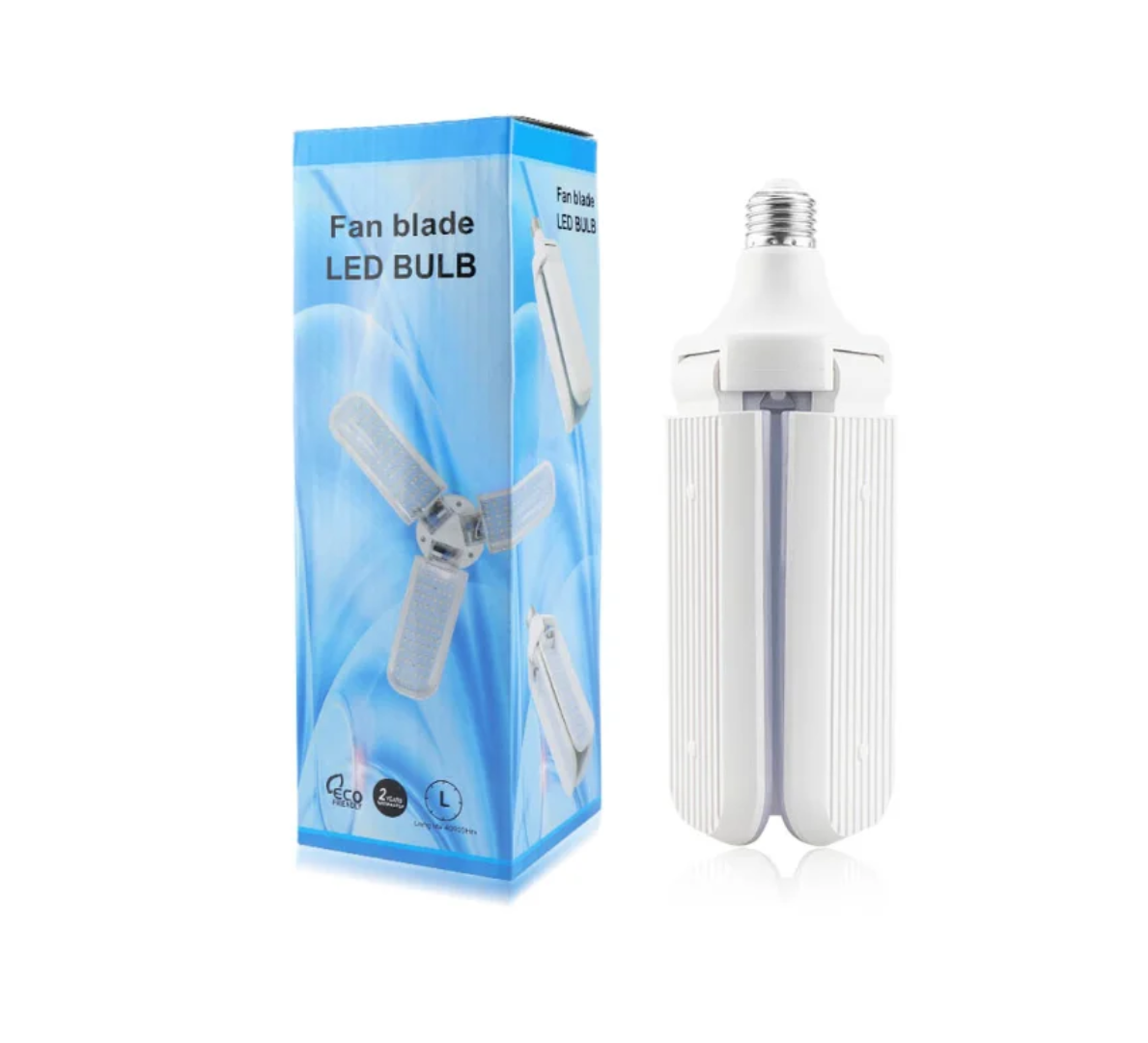 Ampoule LED Fan Blade Pliable E27 – Économie 80% – 3 & 4 Pales