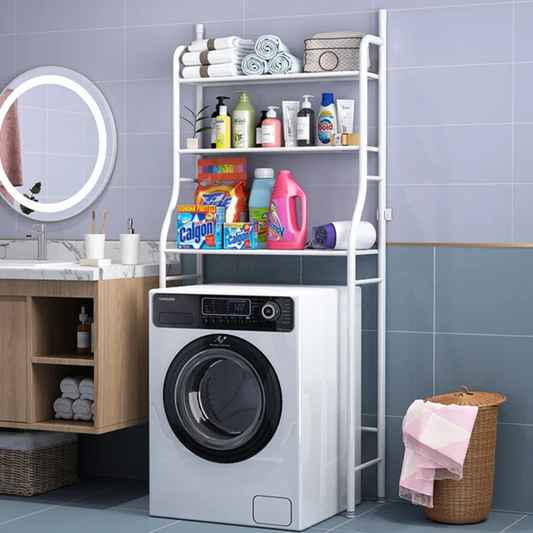 Étagère de Rangement sur Machine à Laver & WC – 3 Niveaux