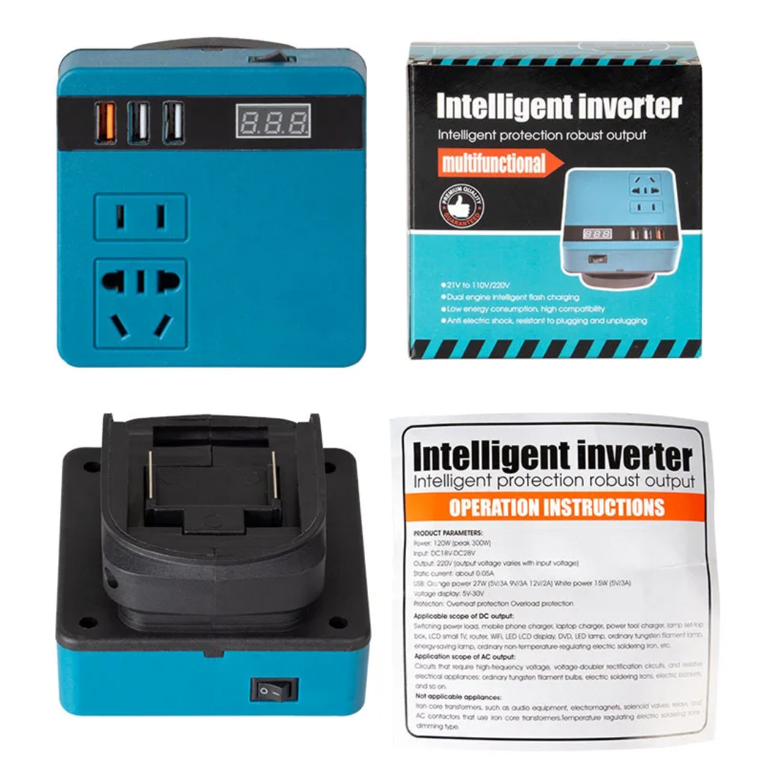 Onduleur Intelligent sur Batterie Lithium – 120W / 220V