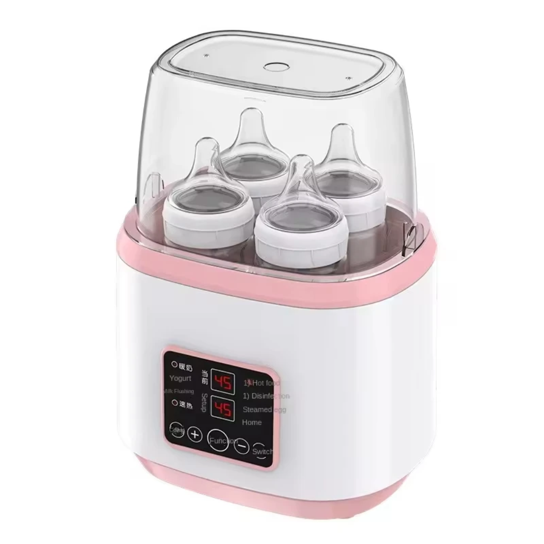 Stérilisateur Chauffe-Biberon 4-en-1 avec Télécommande – Grande Capacité 4 Biberons