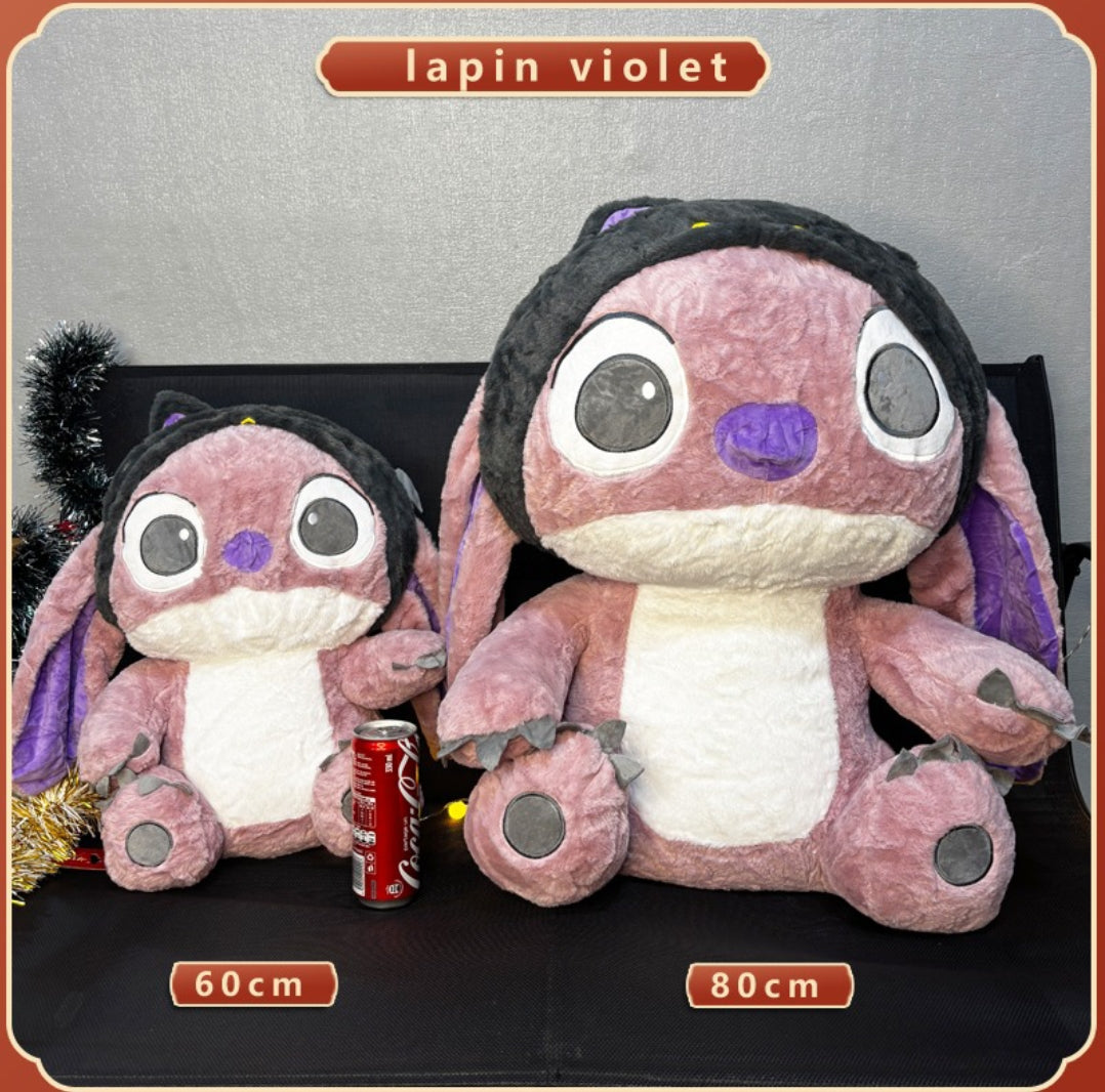 Peluche Lapin Géant Style Stitch