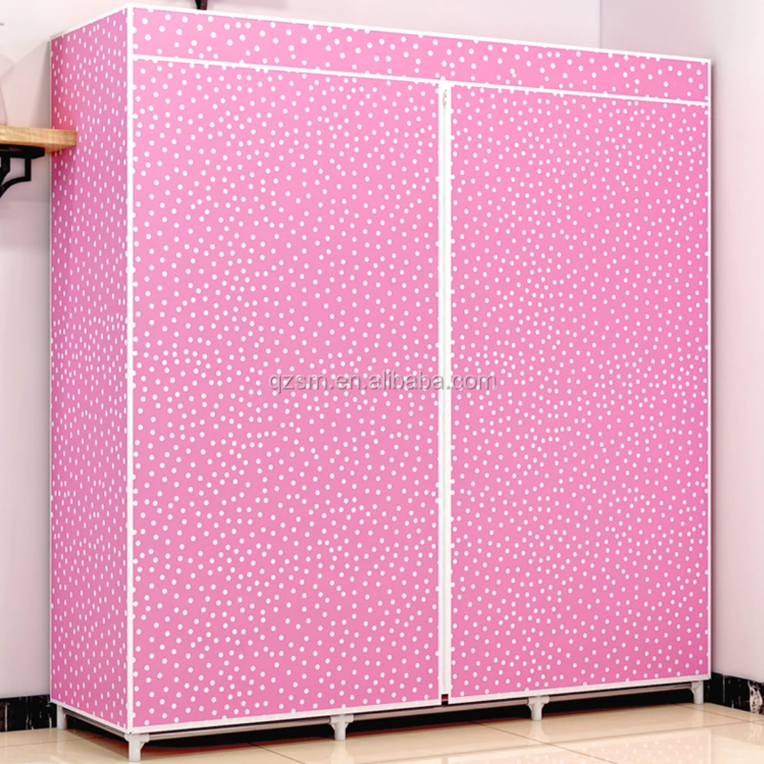 Armoire Penderie Portable en Tissu – 3 Colonnes – Grande Capacité