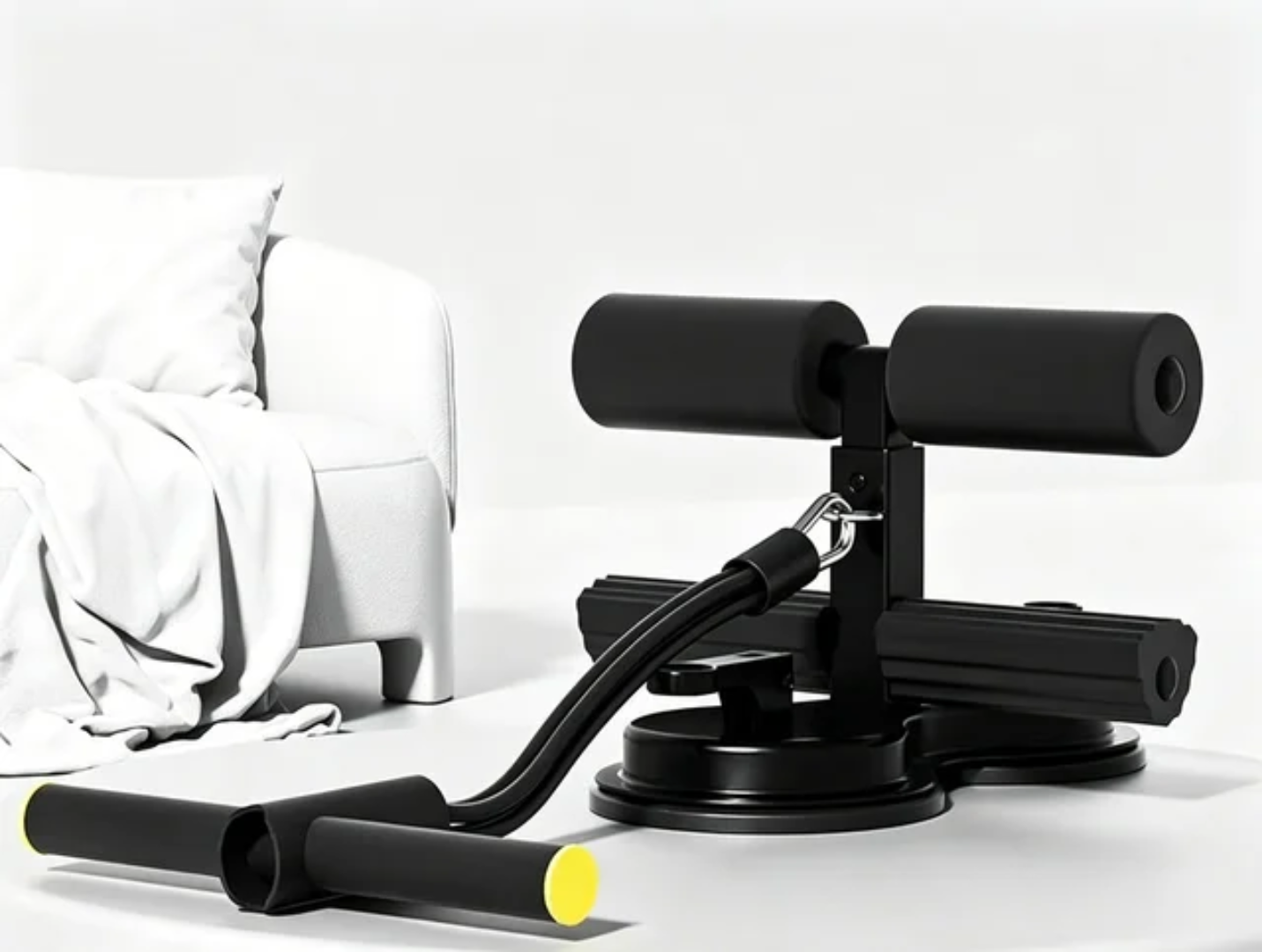 Barre Abdominale à Ventouses – Sit-Up Bar Multifonction