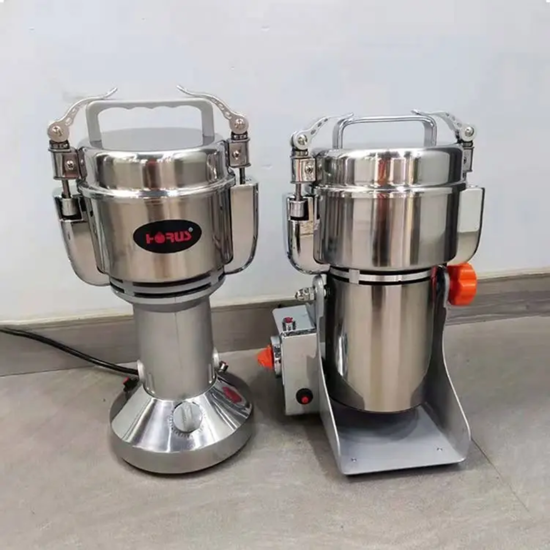 Broyeur Électrique Inox HORUS – Épices, Céréales, Herbes & Médicaments