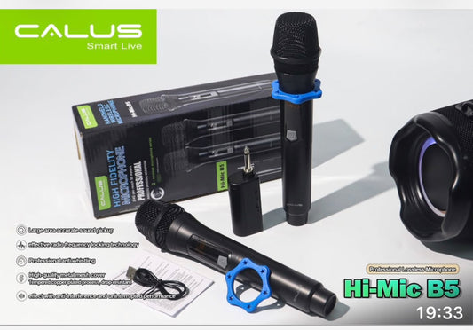 CALUS Hi-Mic B5 – Double Microphone Sans Fil Professionnel