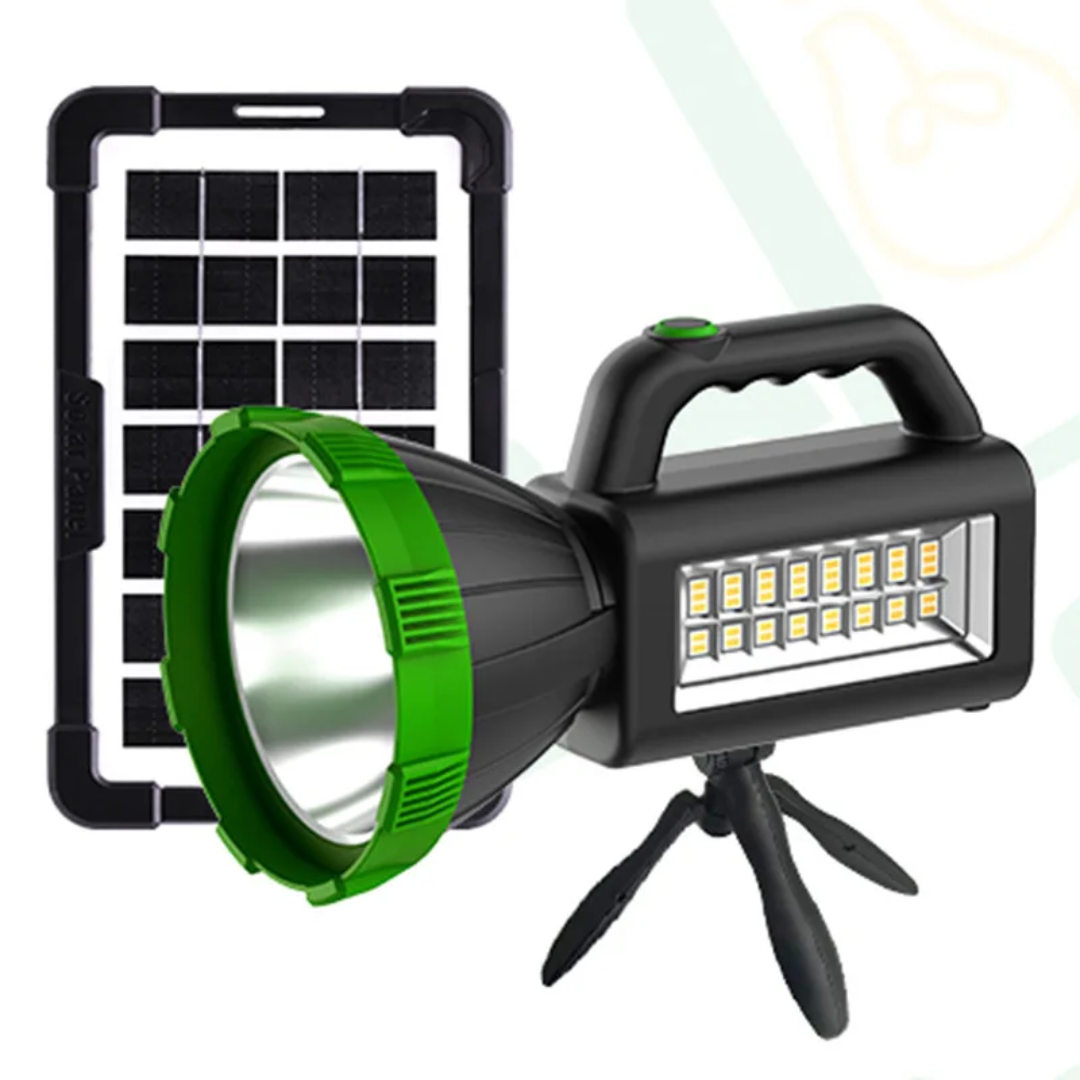 Lampe Torche Solaire CcLamp 20W – Portée 1500m, Batterie 4500mAh