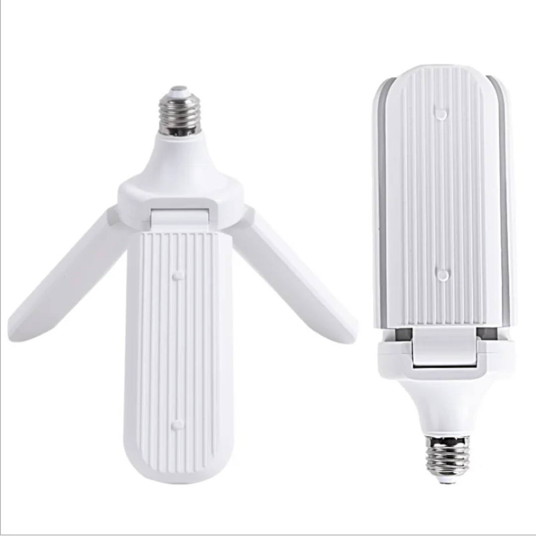 Ampoule LED Fan Blade Pliable E27 – Économie 80% – 3 & 4 Pales
