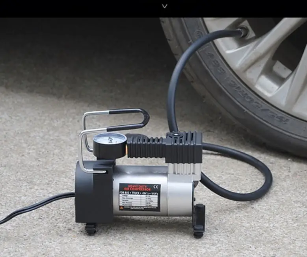 Compresseur d'Air Portable DC 12V Heavy Duty — 150 PSI, Gonflage Rapide