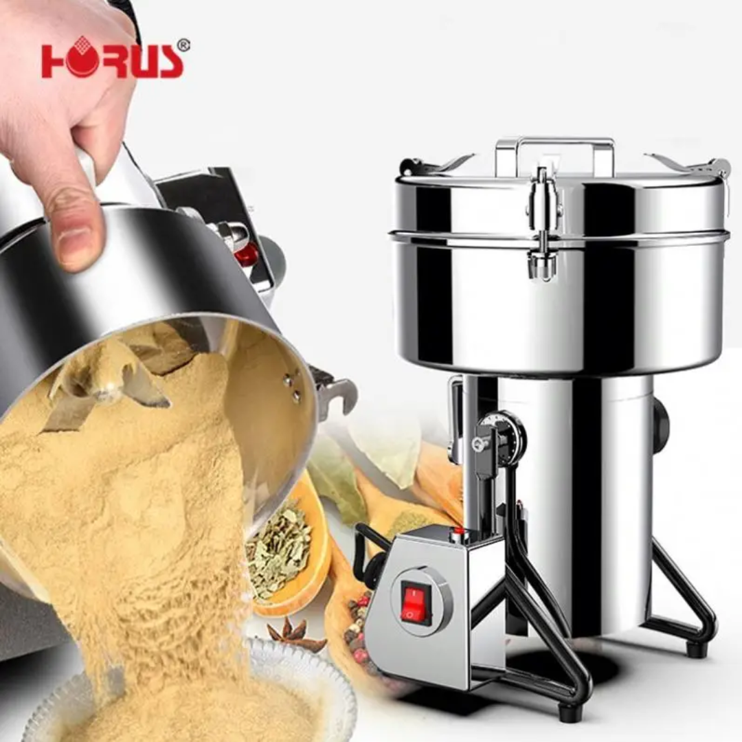 Broyeur Électrique Inox HORUS – Épices, Céréales, Herbes & Médicaments